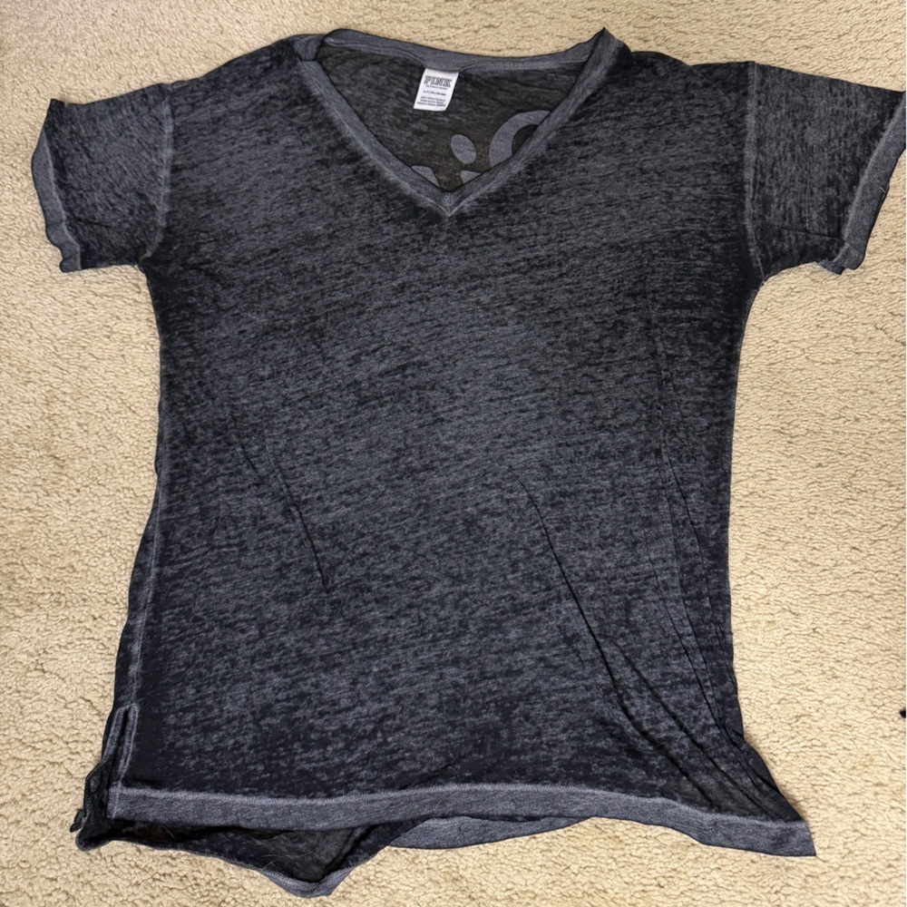 PINK Victoria's Secret Black Short Sleeve Tee